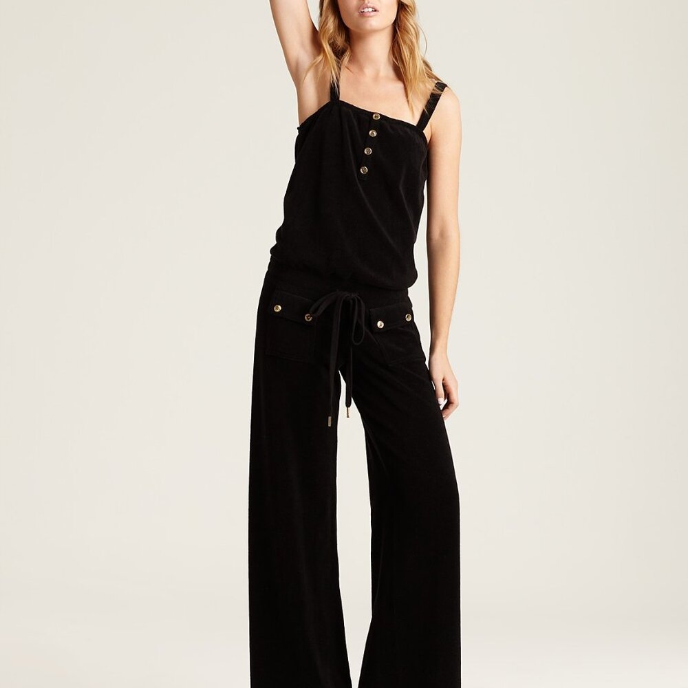 Juicy Couture Girl's Terry Velour Wide-Leg Romper/Jumpsuit (Tween Girl) NEW